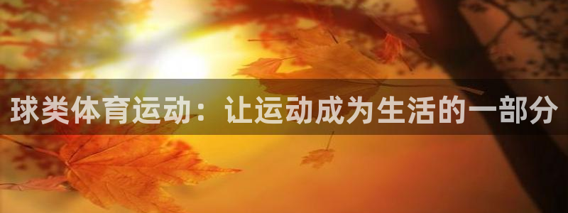 球客岛：球类体育运动：让运动成为生活的一部分